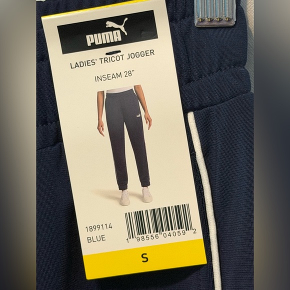 Women’s PUMA Tricot Track Jogger Blue Size Small NWT - Picture 4 of 10